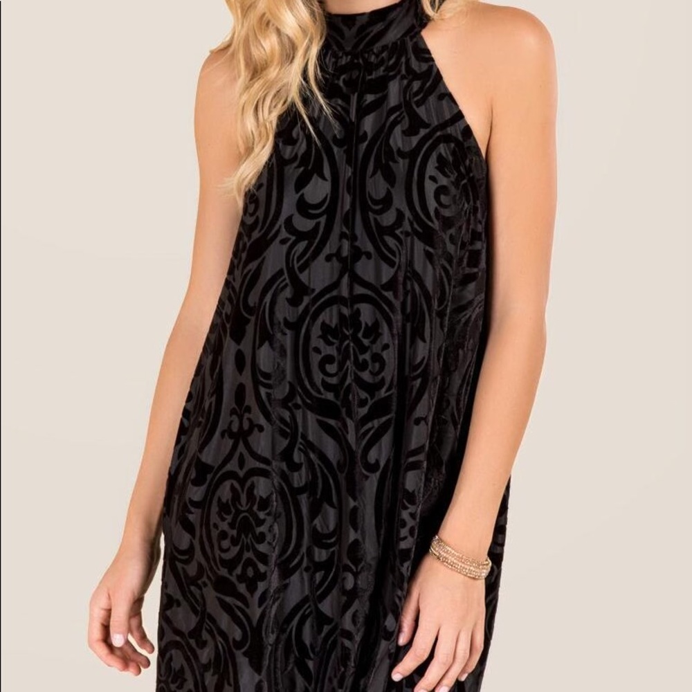 Francescas high-neck black dress